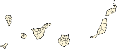 Mapa de municipios canarios