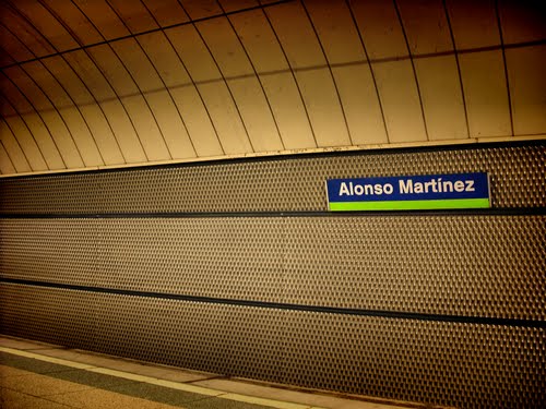 Andén de metro donde tuvo lugar el nuevo récord mundial.