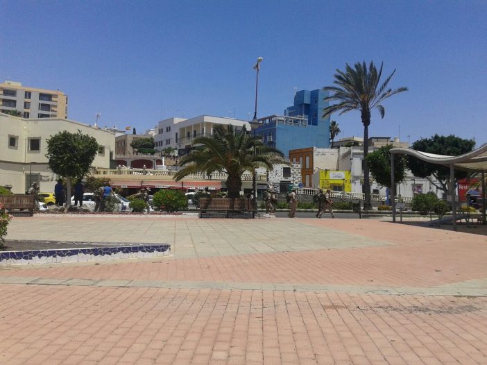 Maniobras del ejército en Fuerteventura